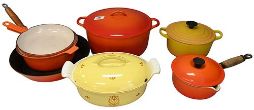 GROUP OF ENAMELED COOKWAREGroup