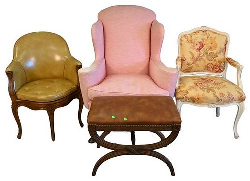 FOUR FRENCH STYLE PIECES OF FURNITUREFour 3744ec