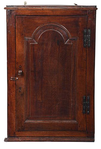 GEORGIAN OAK PANELED DOOR HANGING 37455b