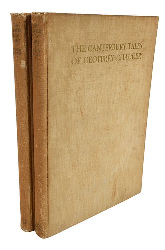 TWO VOLUMES CANTERBURY TALES WITH 37457a