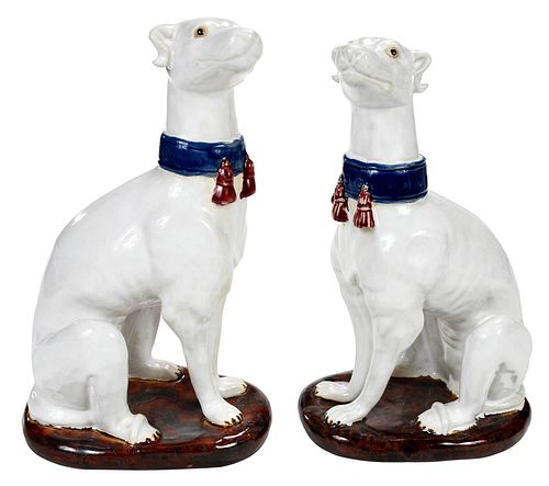 PAIR OF CERAMIC WHIPPETSBritish  37459a