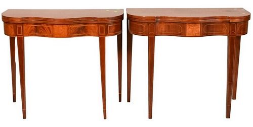 PAIR OF FEDERAL STYLE GAME TABLESPair 3745ee