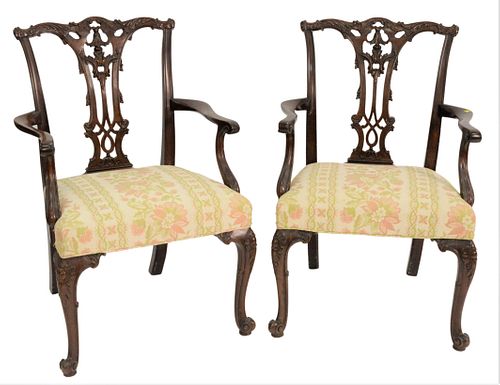 PAIR OF SCHMEIG AND KOTZIAN CHIPPENDALE