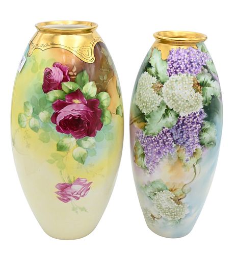 TWO LIMOGES FRANCE HAND PAINTED 374699