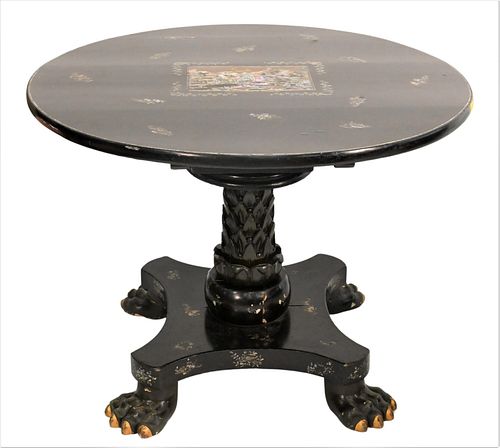 VICTORIAN LACQUERED CENTER TOP 3746ed