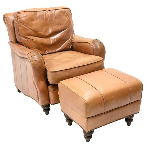 LEATHER UPHOLSTERED CLUB CHAIR 3746ee