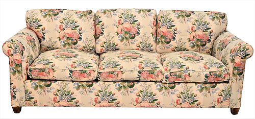 CUSTOM UPHOLSTERED CHINTZ SOFACustom 37473a