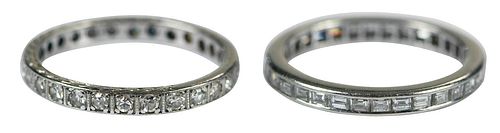 TWO PLATINUM DIAMOND ETERNITY BANDS32