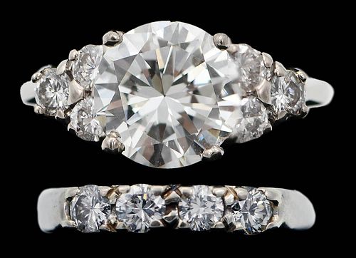 14KT. DIAMOND RING WEDDING SETengagement