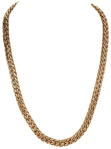 18KT. GOLD NECKLACEfancy link,