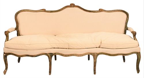 LOUIS XV UPHOLSTERED CANAPE Louis 3747d0