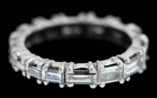 DIAMOND ETERNITY BAND16 step cut 3747f2