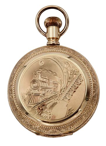 ELGIN POCKET WATCH54mm case Roman 374820