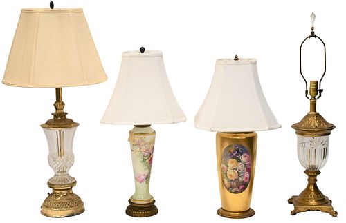 GROUP OF FOUR TABLE LAMPSGroup 37483c