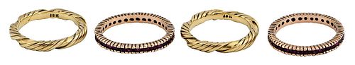 18KT GOLD BANDS AND 14KT GOLD 374845