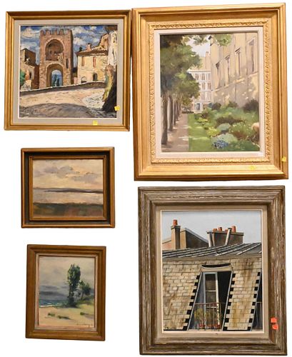 9 FRAMED LANDSCAPE PIECES9 Framed 374870