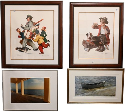 LARGE FRAMED LOT OF DECORATIVE 37486e