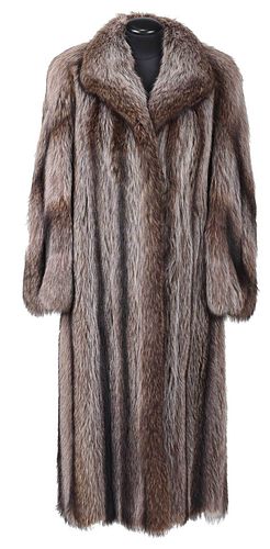 FULL LENGTH RACCOON FUR COATshawl