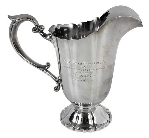 STERLING HORSE SHOW WATER PITCHER