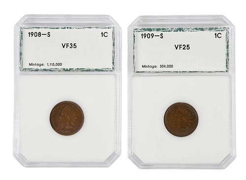 TWO INDIAN HEAD CENT BETTER DATE 374905