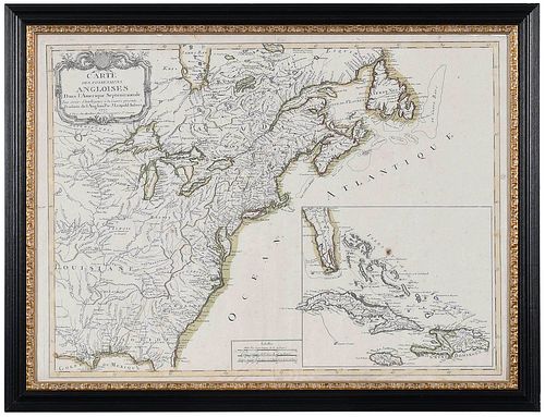IMBERT - MAP OF NORTH AMERICA,