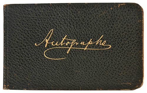 AUTOGRAPH BOOK WITH AUTHOR, POET, MUSICIAN