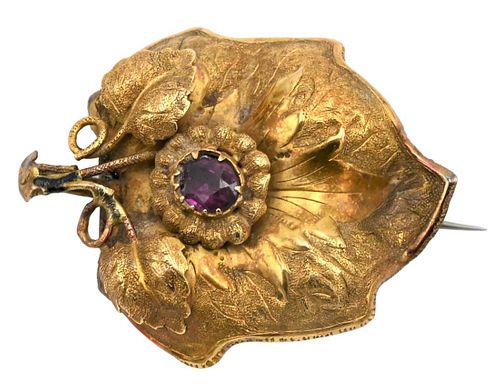 VICTORIAN GOLD BROOCHVictorian 3749f9