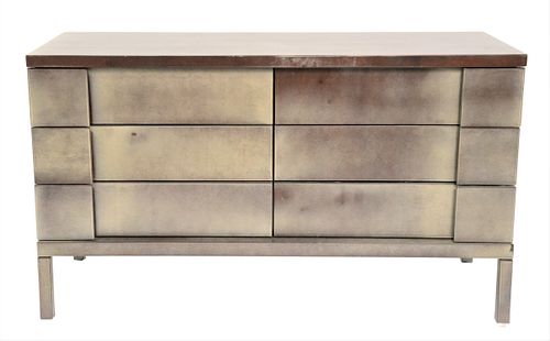 JIMECO LACQUERED GOATSKIN SIX DRAWER