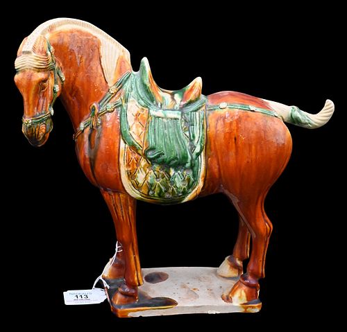 TANG DYNASTY STYLE POTTERY HORSETang 374a93