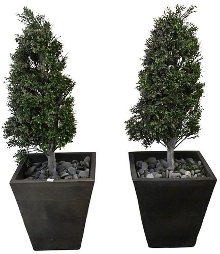 PAIR OF OUTDOOR PLANTERSPair of 374a9f