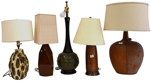FIVETABLE LAMPSFive Table Lamps  374b65