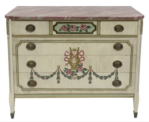 HAND PAINTED FOUR DRAWER CHESTHand