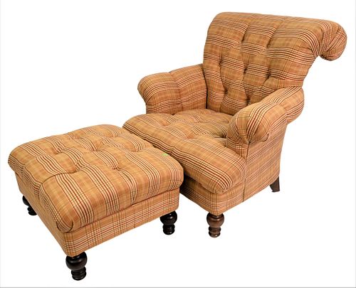 TUFTED UPHOLSTERED ARM CHAIR AND 374b75