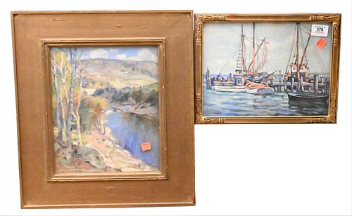 TWO FRAMED ART PIECESTwo Framed 374b7f