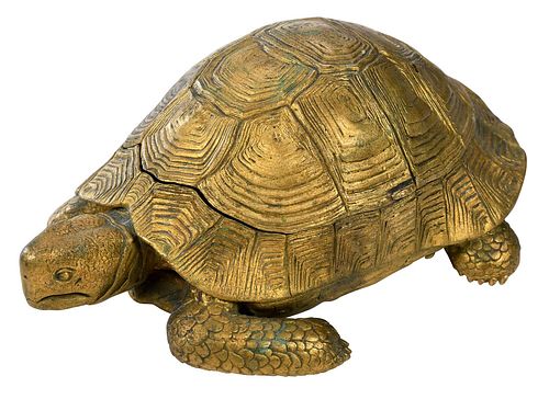 GILT BRONZE TURTLE FORM SEWING