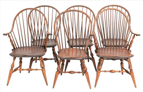 WARREN CHAIR WORKS SET OF SIX WINDSOR 374bff