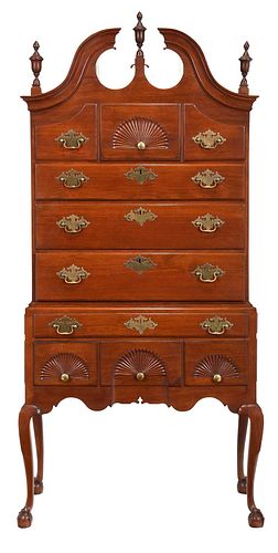 CHIPPENDALE STYLE CARVED WALNUT 374c0c