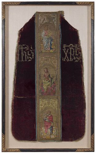 EARLY FRAMED ECCLESIASTICAL VESTMENTprobably 374c3f