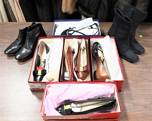 SEVEN PAIRS OF WOMEN'S DRESS SHOES,