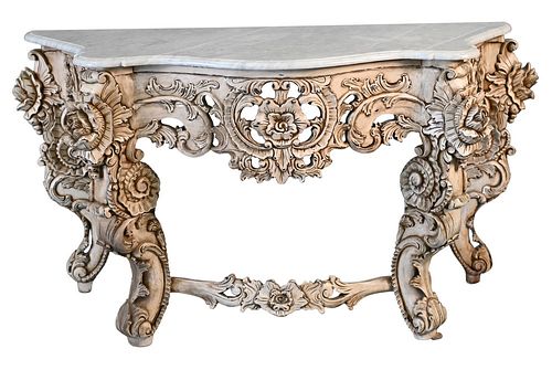 CONTEMPORARY MARBLE TOP CONSOLE 3773ba