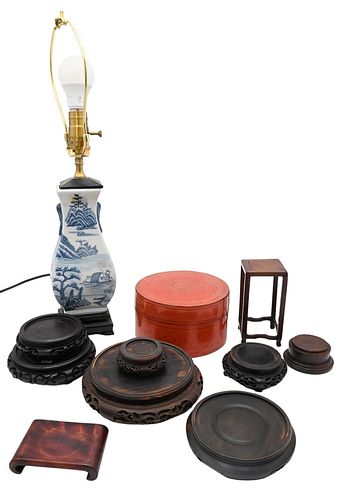 TRAY LOT OF CHINESE ITEMS, TO INCLUDE