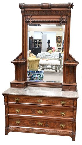 RENAISSANCE REVIVAL WALNUT DRESSER WITH