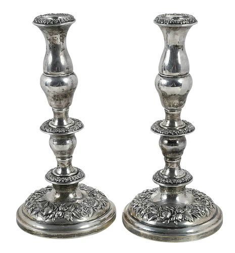 PAIR KIRK REPOUSSE STERLING WEIGHTED 377536