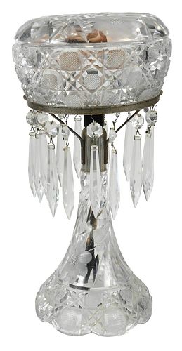 AMERICAN MOLDED GLASS LAMP20th