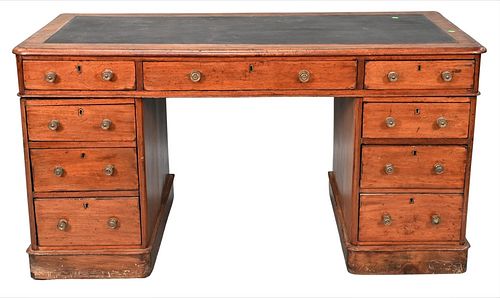 GEORGE IV MAHOGANY KNEEHOLE DESK 37761a