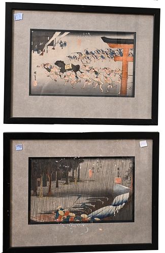 GROUP OF SIX JAPANESE WOODBLOCK 377627