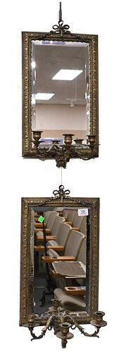 PAIR OF 19TH CENTURY BRONZE MIRRORED 377637