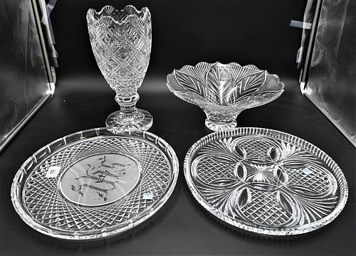 FOUR PIECE WATERFORD CRYSTAL GROUP,