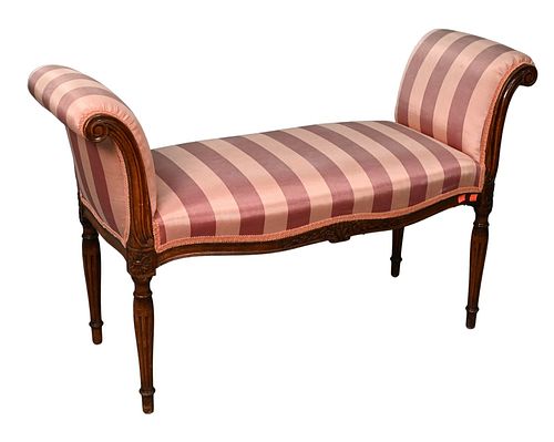 LOUIS XVI STYLE WINDOW BENCH ATTRIBUTED 37769a