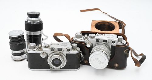 TWO LEICA DRP ERNST LEITZ CAMERAS  3776c0